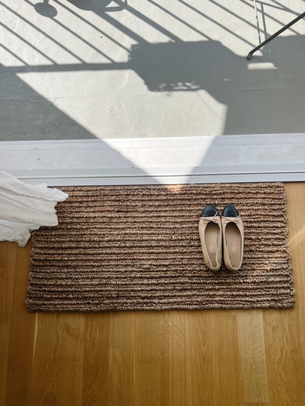Handgefertigte Jute-Fußmatte