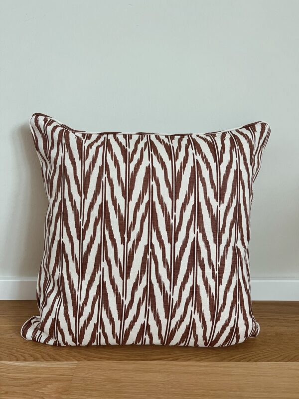 Cushion cover, Painted Ikat Sienna