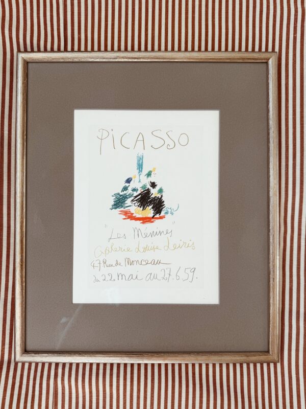 Picasso, original litografisk plakat, »Les Ménines« 1959, sølvramme