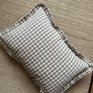Kissenbezug, Gingham Ruffle