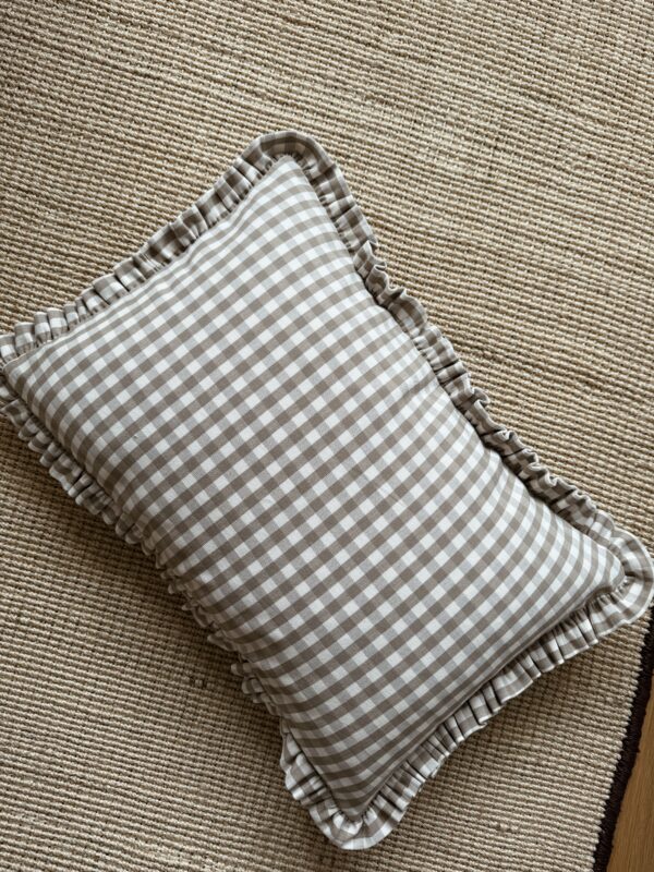 Kissenbezug, Gingham Ruffle